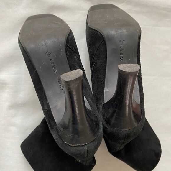 Nine West Women's Half Calf Boots Suede Heel 8.5 - Picture 8 of 8